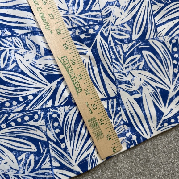 J McLaughlin Brenda Shift Dress Catalina Blue White Willow Bluff Tassel Small - Picture 15 of 15